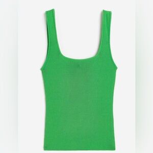 H&M Bright Green Square Neck Tank